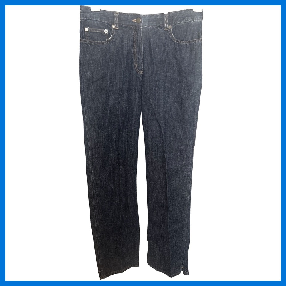 Van‎ Heusen Womens Dark Wash Straight Leg Stretch Jeans Size 4 Regular Indigo
